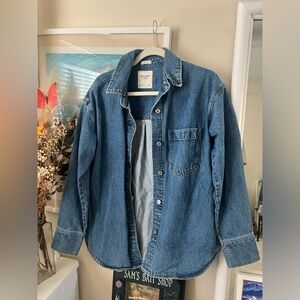 Abercrombie & Fitch Men's Blue Denim Jean Jacket